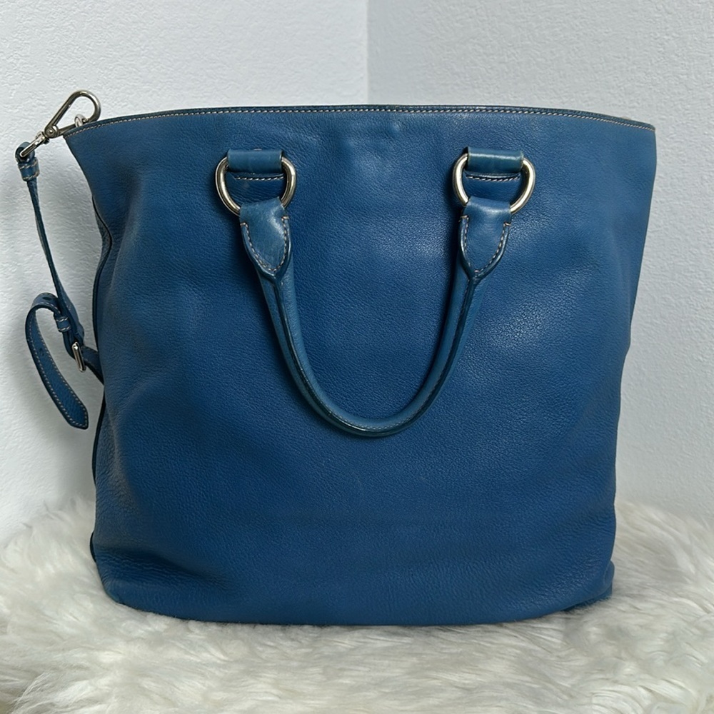 💯Authentic Prada Two-Way  Leather Tote Bag🍀 - Picture 5 of 15